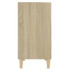vidaXL Credenza Bianca e Rovere Sonoma 57x35x70 cm Legno Multistrato