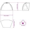 vidaXL Tenda da Spiaggia 2 Persone Verde Rilascio Rapido Impermeabile
