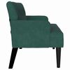 vidaXL Panca Chesterfield Verde Scuro 112 x 65.5 x 75 cm Velluto