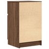 vidaXL Comodini 2pz Rovere Marrone 39x35x65 cm in Legno Multistrato