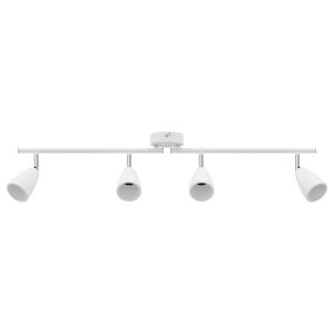 vidaXL Faretto da soffitto Bianco 70 x 12,5 x 10,5 cm Metallo