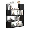vidaXL Libreria/Divisorio Nero Lucido 100x24x124 cm