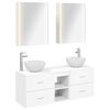 vidaXL Set di mobili per il bagno 5 pz Bianco