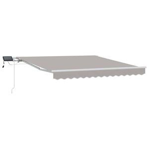 vidaXL Tenda retrattile Grigio Chiaro 300 x 250 cm Tessuto e Alluminio