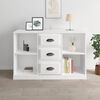 vidaXL Credenza Bianco Lucido 104,5x35,5x67,5 cm in Legno Multistrato