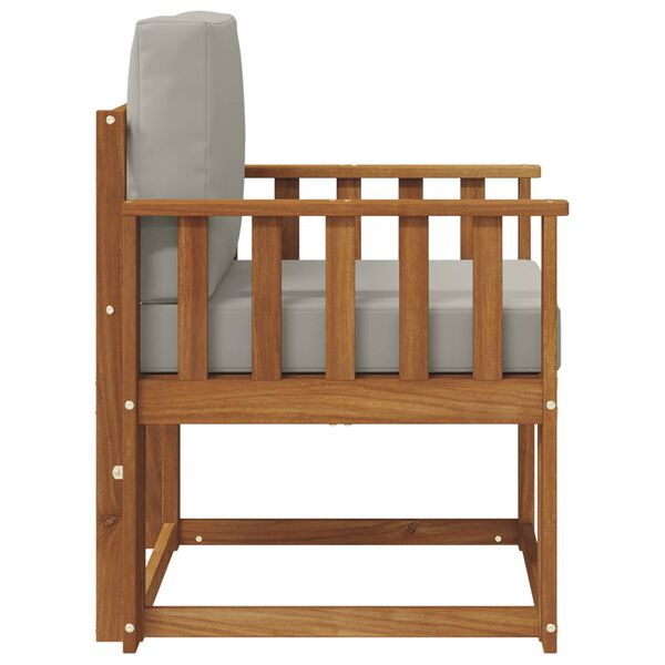 vidaXL Divano da esterno Legno di Acacia Massello e Poliestere