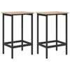vidaXL Sgabello da bar 2 pz Rovere Sonoma 40 x 32 x 64 cm