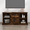 vidaXL Mobile Porta TV Rovere Fumo 99,5x35,5x48cm in Legno Multistrato