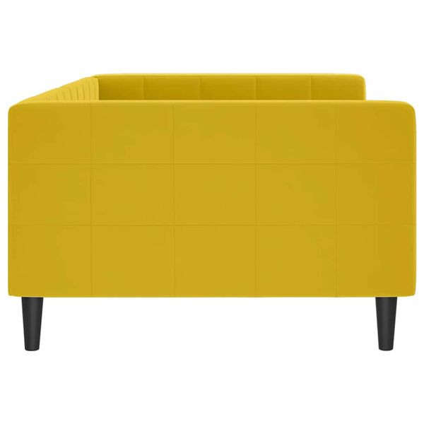vidaXL Letto da Giorno Giallo 100x200 cm in Velluto