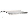 vidaXL Tenda retrattile Grigio chiaro e bianco 400 &times; 300 cm