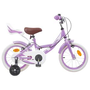 vidaXL Bicicletta per Bambini 12 Pollici per bambini di 2-4 anni Viola