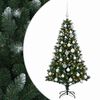 vidaXL Albero di Natale Artificiale con Palline 120 cm 150 LED