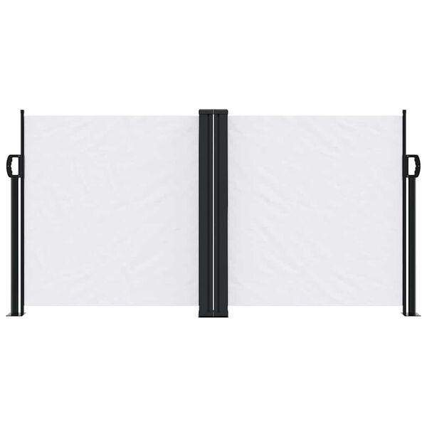vidaXL Tenda da Sole Laterale Retrattile Bianca 120x1000 cm