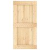 vidaXL Porta NARVIK Naturale 100 x 210 cm Legno di pino solido