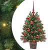 vidaXL Albero di Natale artificiale con 150 LED Verde 75 cm PE e PVC