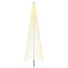 vidaXL Luci per albero di Natale con picchetti e asta per bandiera
