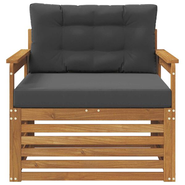 vidaXL Set di divani da esterno Legno di Acacia Massello e Poliestere