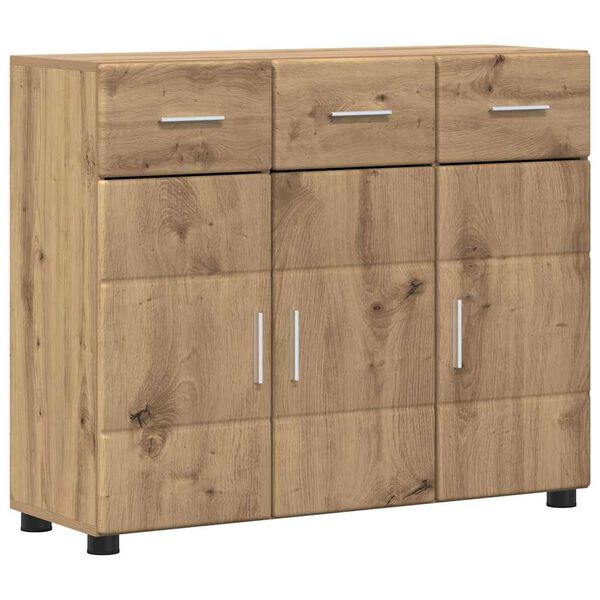 vidaXL Credenza con lo scaffale Rovere artigianale 88,5 x 30,5 x 73 cm