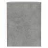 vidaXL Comodini 2 pz Grigio Cemento 45x34x44,5 cm in Truciolato