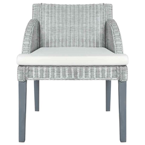 vidaXL Sedie da Pranzo con Cuscini 2 pz Grigi in Rattan Naturale