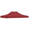 vidaXL Tetto per Tendone per Feste 4,5x3 m Rosso Borgogna 270 g/m&sup2;