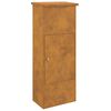 vidaXL Cassetta per pacchi con porta Ruggine 44,5 x 29 x 110,5 cm