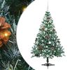 vidaXL Albero di Natale artificiale Verde 150 cm PVC e Acciaio