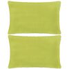 vidaXL Set di Cuscini 2 pz in Velour 40x60 cm Verde