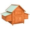 vidaXL Pollaio 150x96x110 cm in Legno Massello di Abete