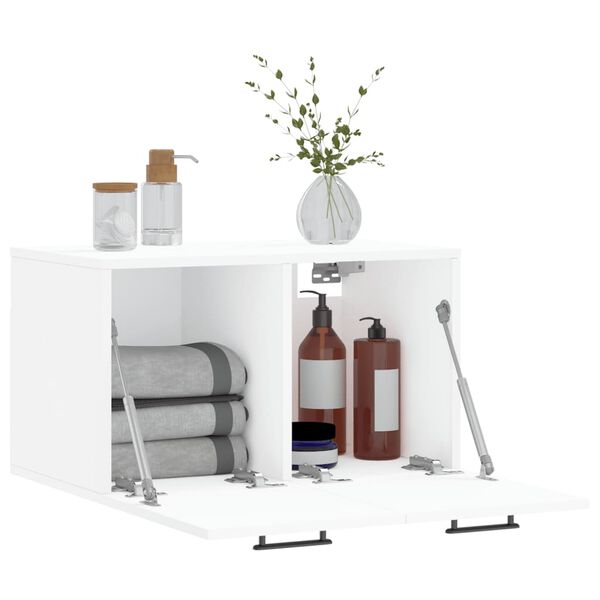 vidaXL Mobile a Parete Bianco 60x36,5x35 cm in Legno Multistrato