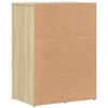 vidaXL Credenze 2 pz Rovere Sonoma 59x39x80 cm in Legno Multistrato
