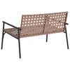 vidaXL Sedia da Giardino Nero 113 x 79 x 75 cm polyrattan