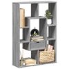 vidaXL Libreria Grigio Sonoma 63x20x90 cm in Truciolato