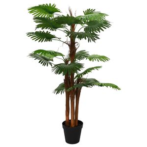 vidaXL Albero di Palma Fan Artificiale Verde 60 x 25 x 170 cm