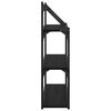 vidaXL Scaffale da parete Rovere Nero 60 x 21 x 78,5 cm