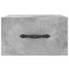 vidaXL Comodino a Muro Grigio Cemento 35x35x20 cm
