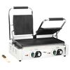 vidaXL Doppia Griglia per Panini Scanalata 3600 W 57x30,5x20 cm