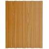 vidaXL Pannello per tetto 12 pcs Naturale 60 x 45 cm Acciaio zincato