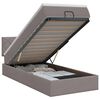 vidaXL Letto ottomano con materasso Tortora 80 x 200 cm Tessuto
