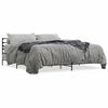 vidaXL Giroletto Grigio Sonoma 200x200 cm in Legno Multistrato Metallo