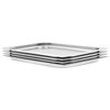 vidaXL Contenitori Gastronorm 4 pz GN 1/1 20 mm in Acciaio Inox