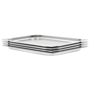 vidaXL Contenitori Gastronorm 4 pz GN 1/1 20 mm in Acciaio Inox