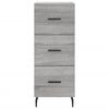 vidaXL Credenza Grigio Sonoma 34,5x34x180 cm in Legno Multistrato