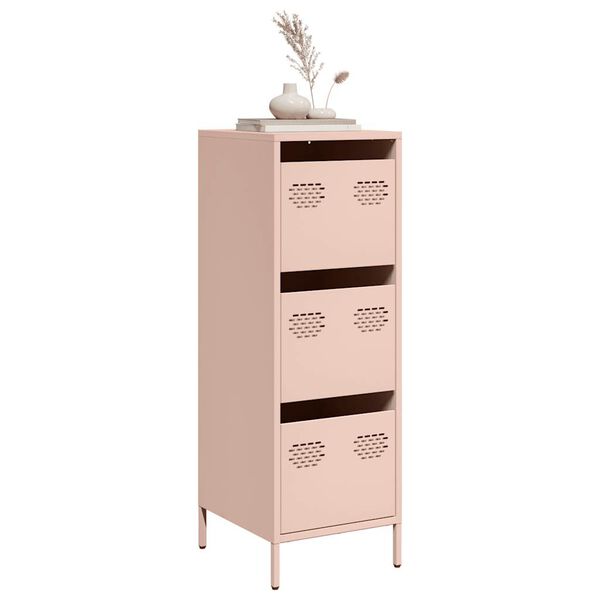 vidaXL Credenza Rosa 39x35x103,5 cm in Acciaio