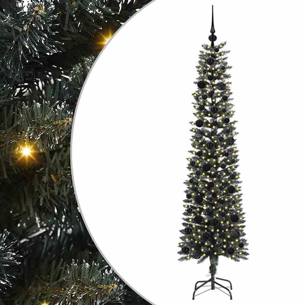 vidaXL Albero di Natale artificiale con 300 LED Verde 180 cm