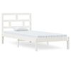 vidaXL Giroletto Bianco in Legno Massello di Pino 90x200 cm