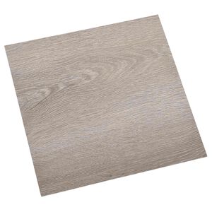 vidaXL Plance per Pavimentazione Autoadesiva Tortora 30,5 x 30,5 cm