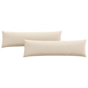 vidaXL Cuscini da Divano 2 pcs Beige 145 x 40 cm Tessuto