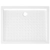 vidaXL Piatto Doccia con Superficie Puntinata Bianco 90x70x4 cm in ABS