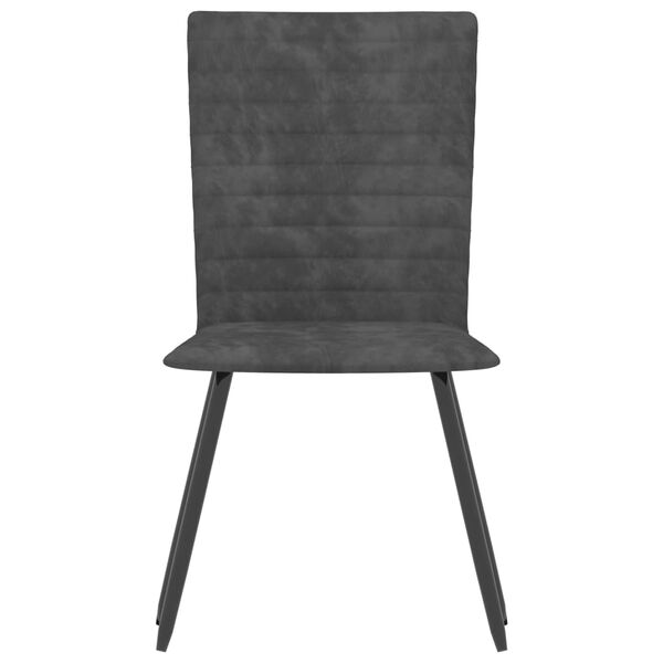 vidaXL Sedie da Pranzo 2 pz Grigie in Velluto